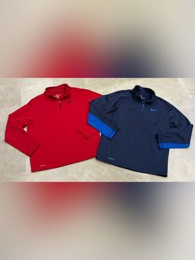 (2) Mens NIKE “Therma Fit” Pullover Sweatshirts, sz Large